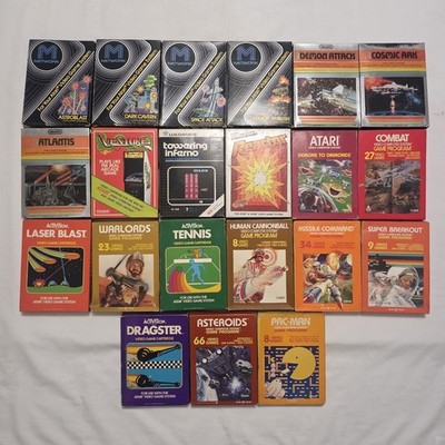 Atari 2600 VCS Lot of 21 Complete in Box CIB Games w/ Manuals - Untested