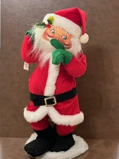 Vintage 1987 Annalee Santa 18″ Whisper “Shh” Quiet Mobilitee ’87 doll