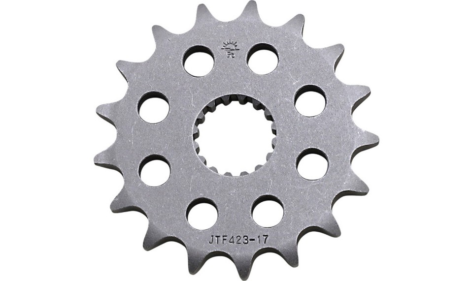 JT Sprockets JTF513.17 17-Tooth Front Sprocket - Heat-Treated SCM415 Chromoly Steel For Motorcycles & ATVs