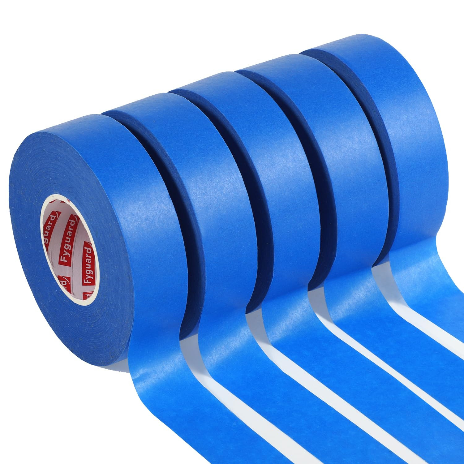 5 Rolls Blue Painters Tape, 24Mm X 50M Masking Tape for Painting Painters Tape D