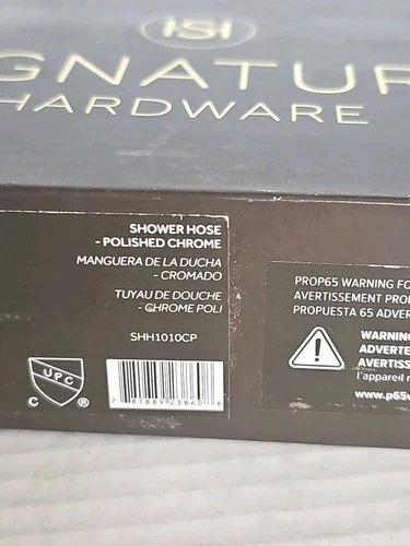 Signature Hardware SHH1010CP 60" Genuine Chrome Stretchable Hand Shower Hose NEW - Picture 2 of 6