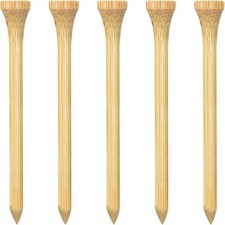 Zivisk Wooden Golf Tees 3-1/4 inch 100 Count Long Golf Wood TeesNatural83mm