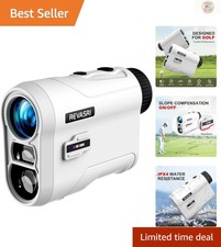 Compact 1000 Yards Golf Rangefinder with Easy Measurement  Vibration Alerts