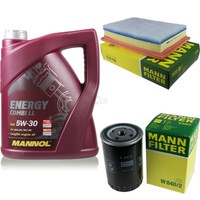 MANN-FILTER Inspektionspaket 5L Mannol Energy Combi Ll 5W-30 FüR Vw Sharan 1.9