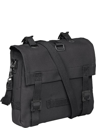 Brandit Shoulder Bag Small, Borsone Uomo, Nero, (3L) (I8h)