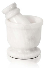 Radicaln Marble Mortar and Pestle Set Small Spice Grinder & Herb Grinder | Handm