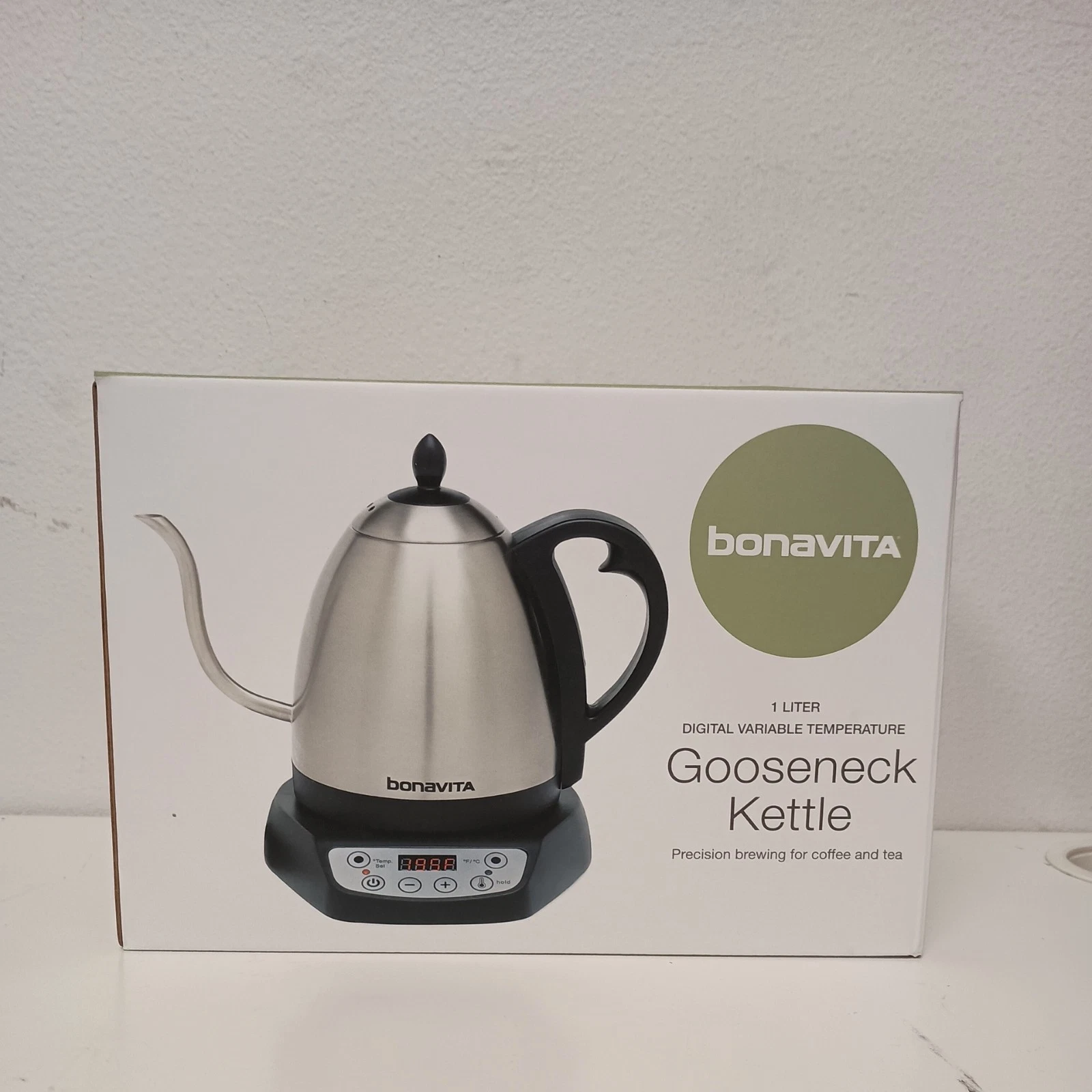 Bonavita 1L Digital Variable Temperature Gooseneck Electric Kettle Coffee Brew