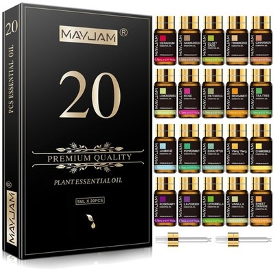 Ätherische Öle Set 20 Stück Duftöl Aromatherapie Diffuser Weihnachten Geschenk
