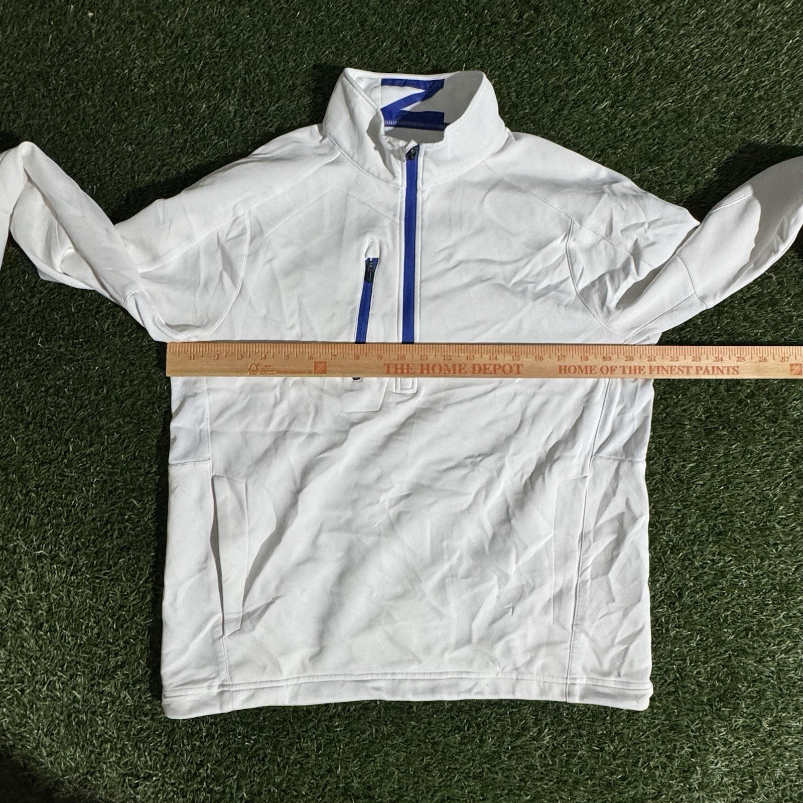 Zero Restriction Pullover Mens Medium White Golf … - image 7