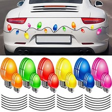 60 Pcs Reflective Christmas Car Magnets Set, 36 Pieces Xmas Holiday Lights