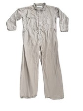 Vintage Eucild Work Coveralls Herringbone Tan Mechanic Chore Utility Size 50 L