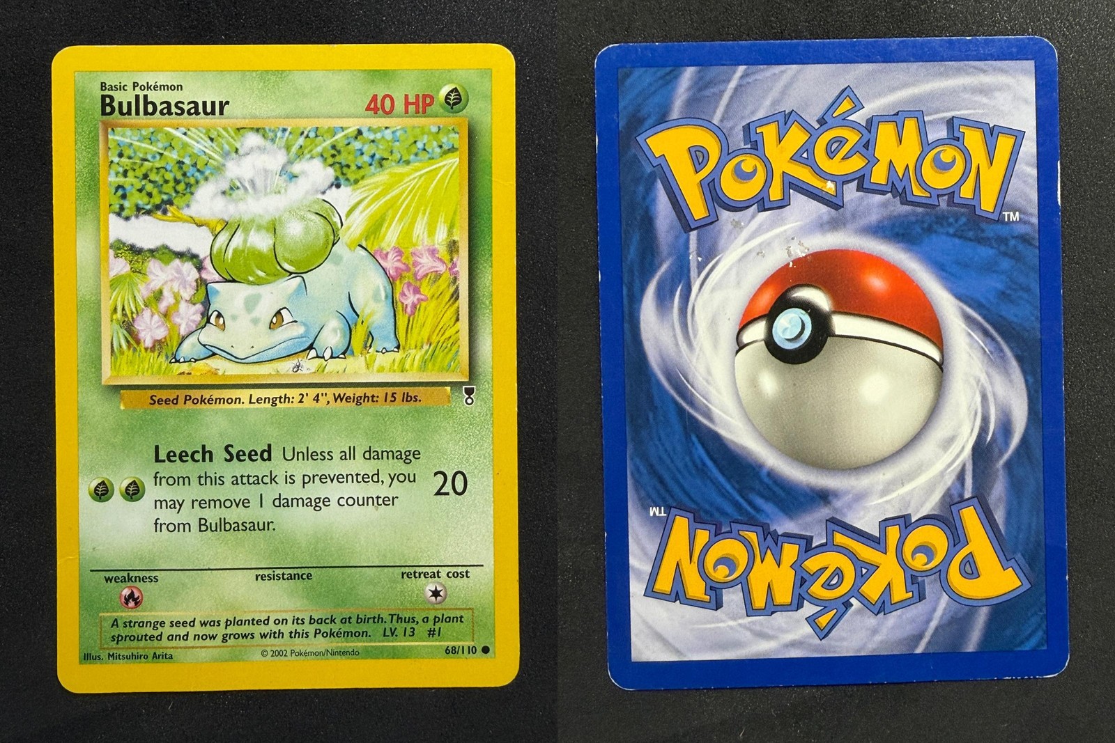 POKEMON UNGRADED BULBASAUR 68/110 C LEGENDARY COLLECTION DMG PKM-276
