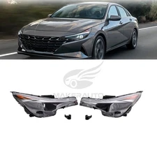 For 2021-2022 Elantra W/LED DRL Headlight Assembly Lamp Driver+Passenger Side