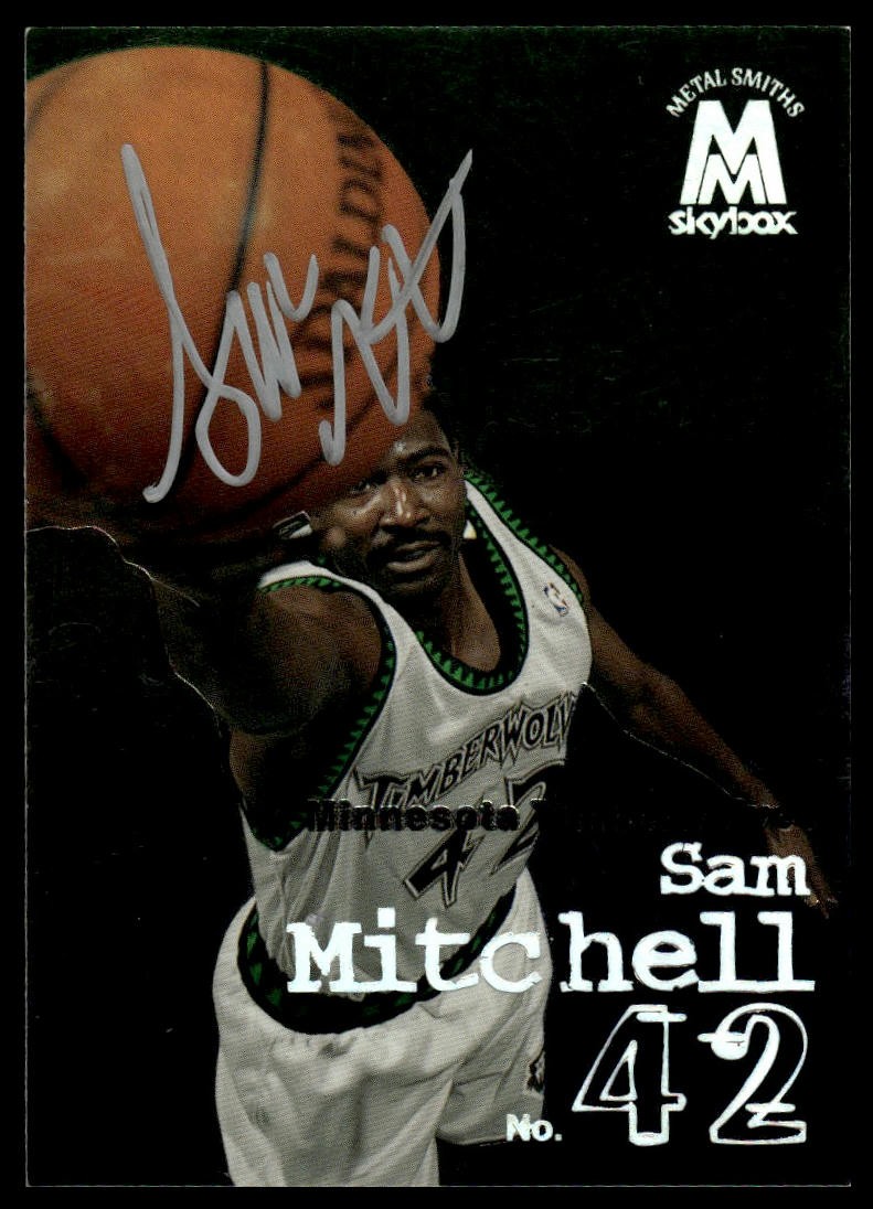 1998-99 SkyBox Molten Metal #82 Sam Mitchell Signed Card Auto IP