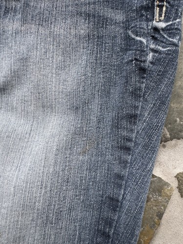 Ariya Jeans Womens Blue Denim Bootcut Distressed Low Rise 30x31 - See Desc - Picture 10 of 14