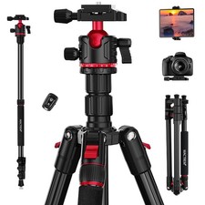 67" Travel Tripod - 360 Ball Head for Cameras