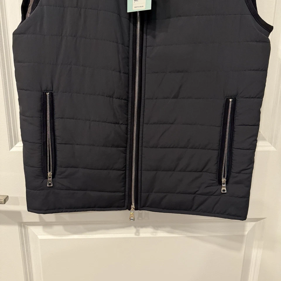 Chaleco Elegante para Hombre Colección Peter Millar Talla Pequeña Negro Nuevo con Etiquetas $548 Foto 4 de 4