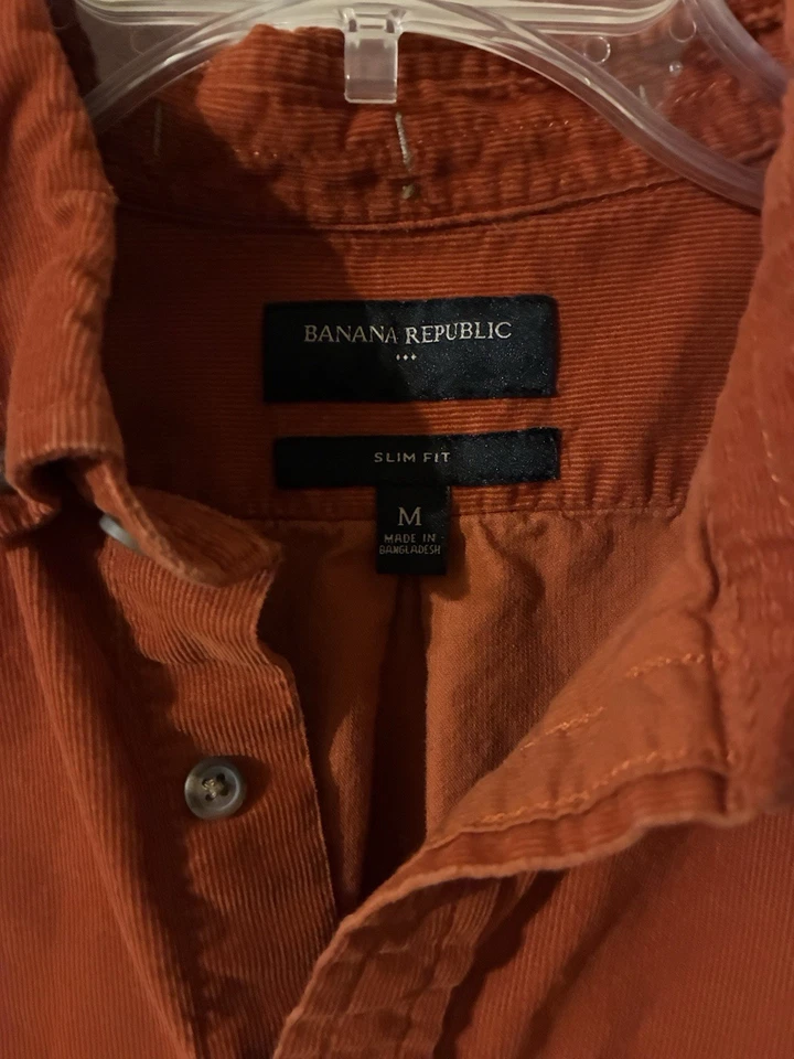 Banana Republic Men's Slim Fit Long Sleeve Top Button Down Plaid Shirt Size M - Image 2 of 4