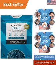 Gentle 400g Blue Wax Beads - Perfect for Face & Body Hair Removal, No Irritation