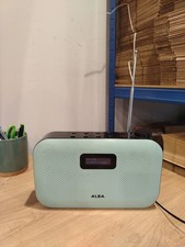 Bush DAB & AM/FM Digital Radio Portable Radio Blue Battery Power + Cable *see De