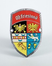 Stocknagel Stockschild Stockemblem - Ostfriesland / Wappen / Rot