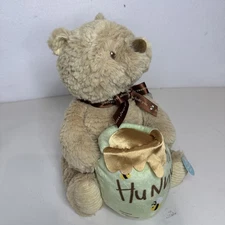 Disney Baby Winnie the Pooh Nursery Musical Wind Up 12inch Plush Teddy Bear NEW!