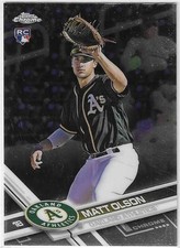 2017 TOPPS CHROME #98 MATT OLSON RC OAKLAND ATHLETICS