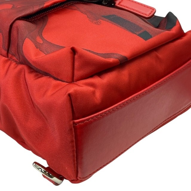 Givenchy Bambi Nylon Leather Backpack Red/Black M… - image 3