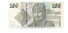 Australia 1984  $100 Paper Banknote,   ZBD  803580  -  VERY GOOD