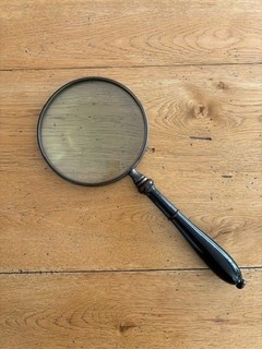 Vintage oversize magnifying glass