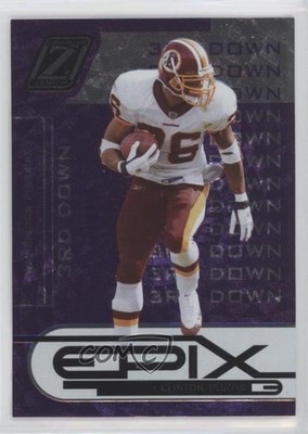2005 Donruss Zenith Epix 3rd Down Purple 63/150 Clinton Portis #E-23 0b2