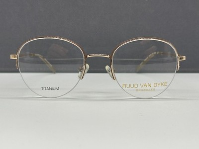 Ruud Van Dyke Brille Damen Titan rund gold grau Allergie frei
