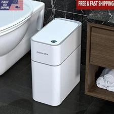 Automatic Motion Sensor Trash Can Slim Touchless 3.5 Gallon Waterproof Bin New
