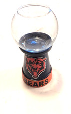 PECERA MACETA TERRARIO VIDRIO TRANSPARENTE HECHO A MANO CHICAGO OSOS NFL SOPORTE PARA MACETA