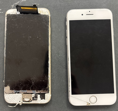 Lot of (2) Apple iPhone 6S Model A1633 and A1688  32/64GB Phones Parts/Repair