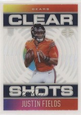 2021 Panini Illusions Clear Shots Sapphire Justin Fields #CS-19 0z2