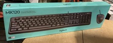 Logitech MK120 Wired USB Keyboard and Mouse, Black 920-002565
