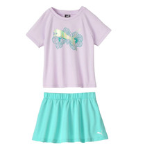 New 42.00 PUMA Toddler Girls Adorable 2-piece Set - Tee Skort - Size: 4T