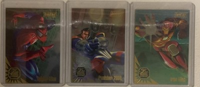 1995 FLAIR MARVEL ANNUAL 3-CARD DUO BLAST SET NM/MINT