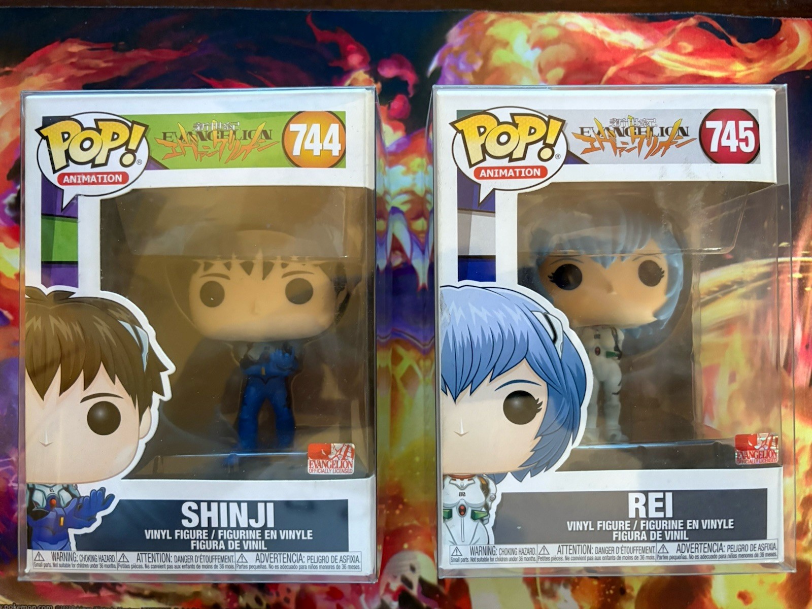 Funko Pop Evangelion Rei 745 + Shinji 744
