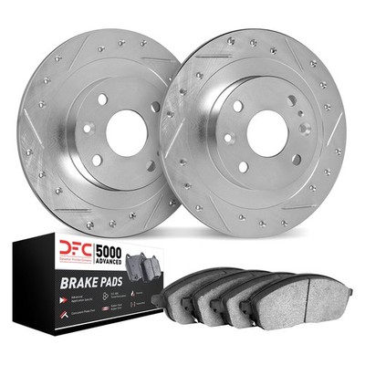 For Mercury Capri 70-77 DFC PRO-KIT 5000 Drilled & Slotted Front Brake Kit