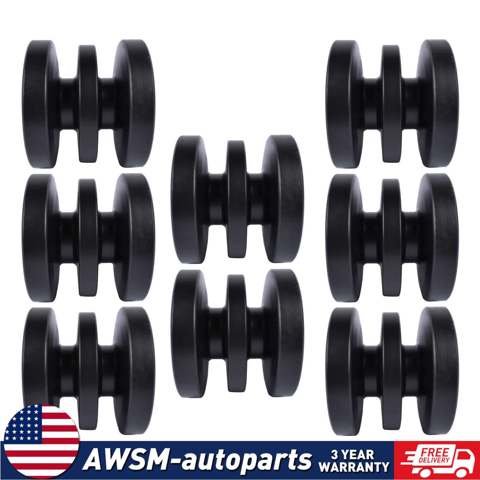 7109409 Bottom Roller For Bobcat Mini Track Loader MT55 MT50 MT85 MT52 Set of 8