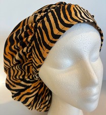 Tiger Print Size Large Medical Bouffant Scrub Cap Surgery Hat