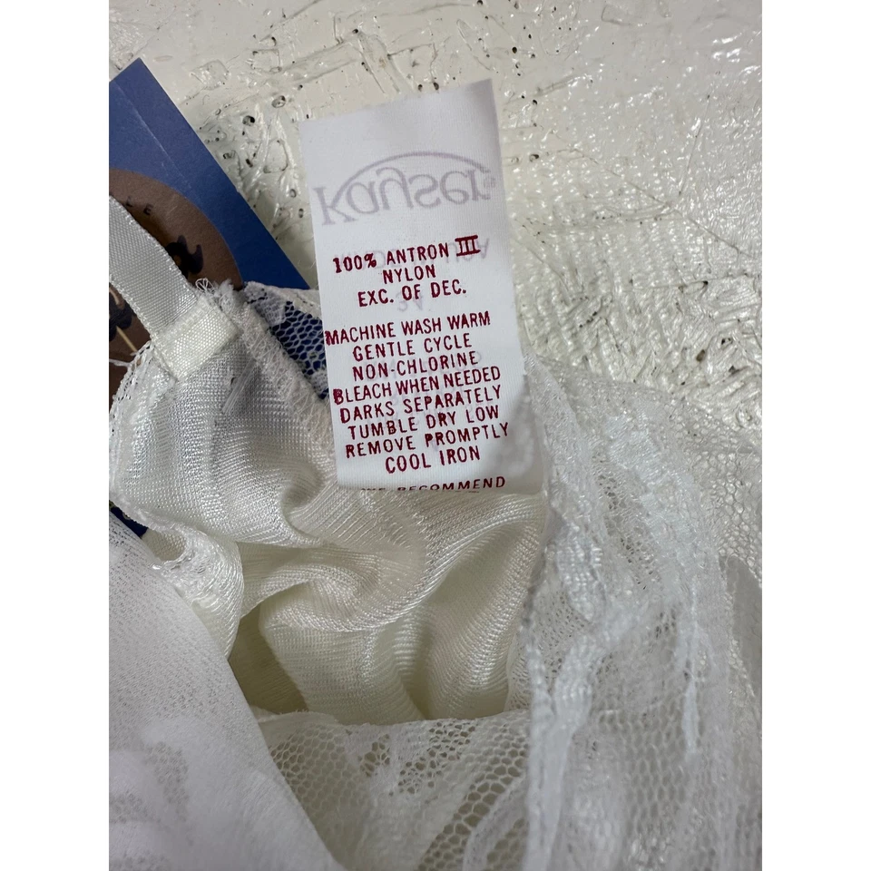 De Colección Kayser Qayonara Peluche Lencería Body Encaje Borde Marfil Nuevo con Etiquetas Talla 34 Foto 4 de 4