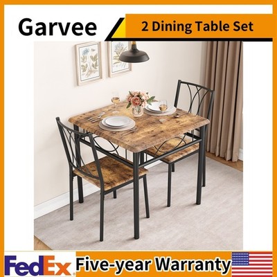 Dining Table Set for Kitchen Table and Chairs for Metal and