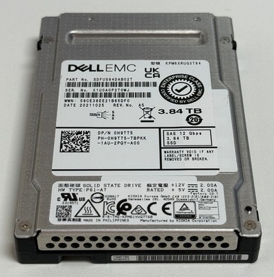 SSD Dell EMC 3,84 Terabyte, SAS 12g, gebraucht., getestet 100% Lebensdauer