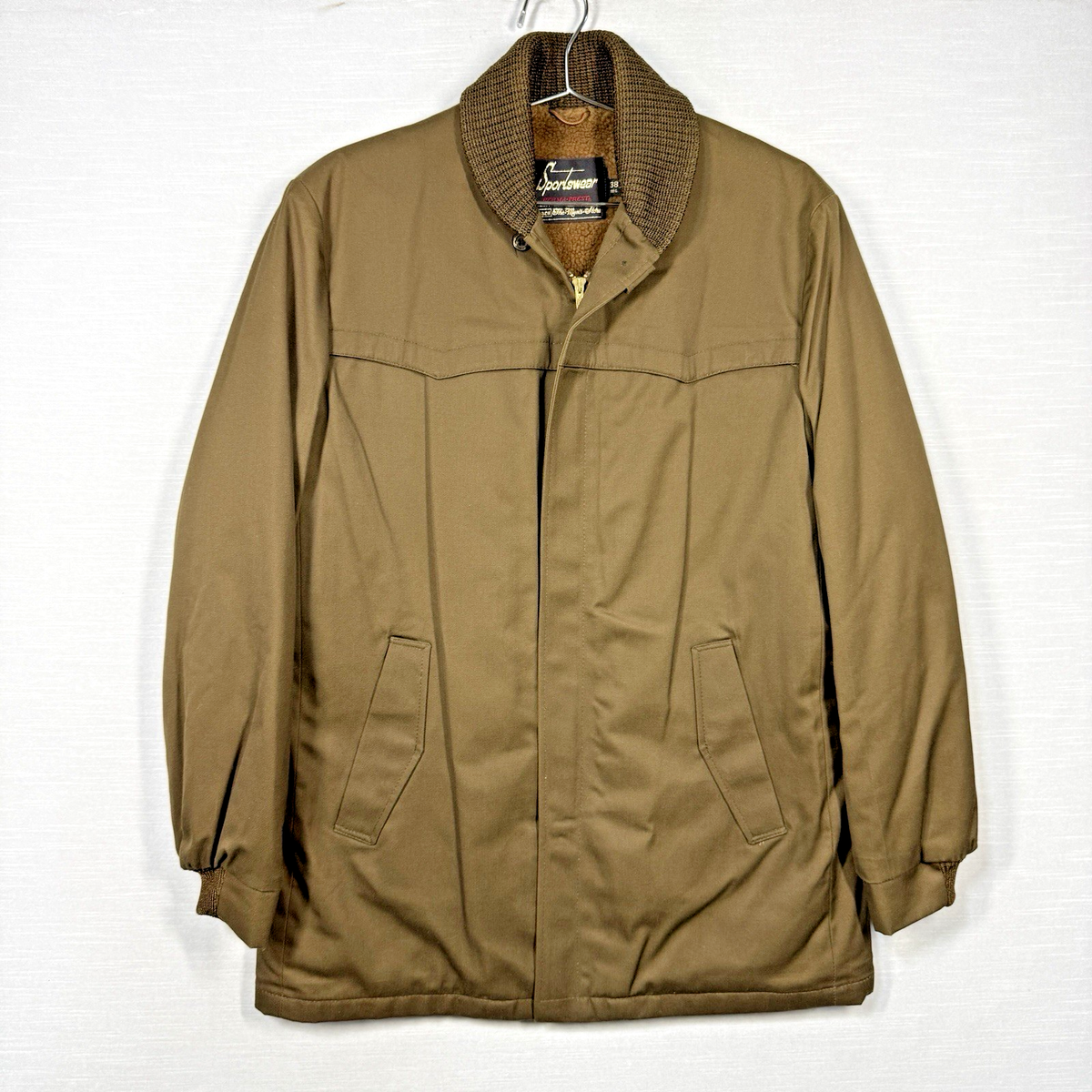 Vintage Sears Sportswear Perma Prest Surcoat Jacket Men 38 Reg