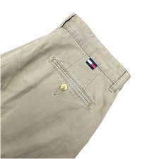 Vintage Tommy Hilfiger Khaki Boys Pants Sz 12 Pleated Beige Pants