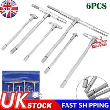 6pcs Telescopic Gauge 8-150mm Adjustable Inner Diameter Gauge Micrometer Tool