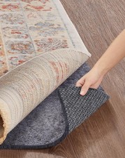Non Slip Cushioned Rug Pad Gripper, Felt and Silicone Backing, Carpet Liner f...